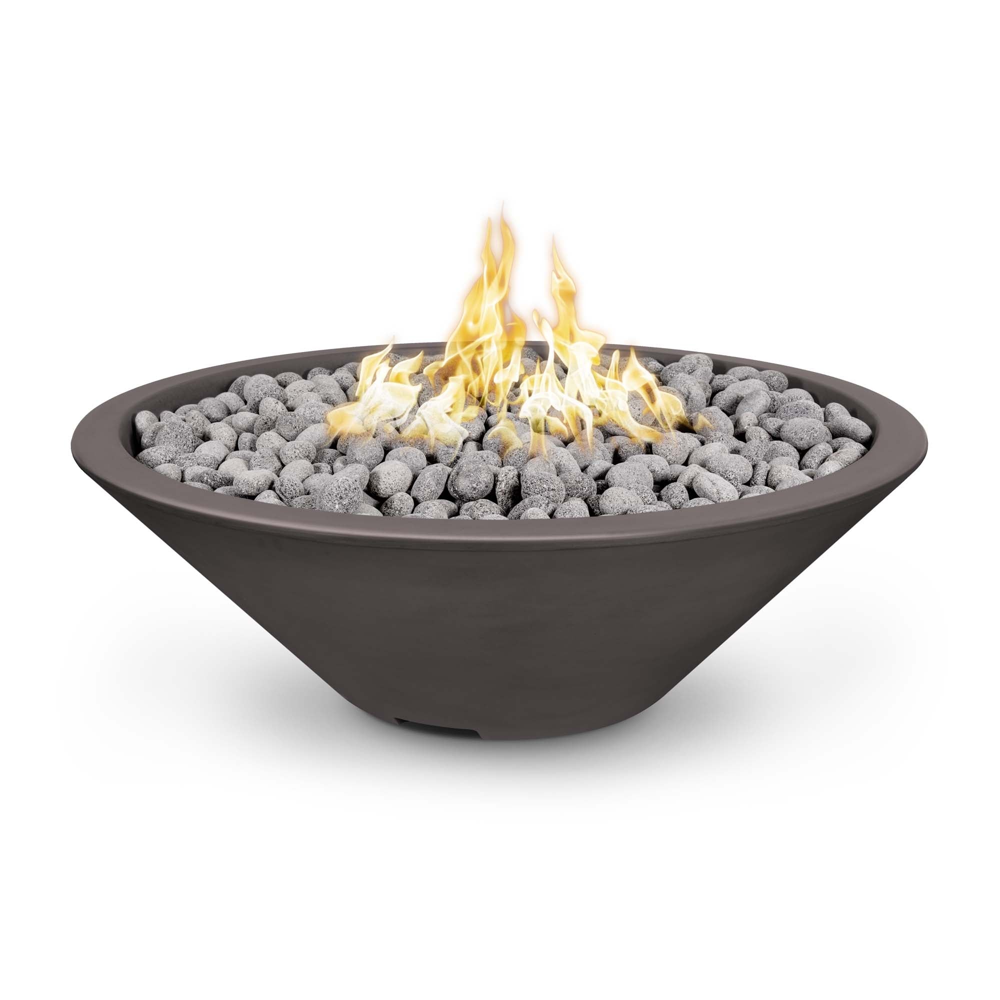 The Outdoor Plus Cazo Fire Pit - Narrow Lip - 60 Inches, Match Lit with Flame Sense System, Ash, Liquid Propane, Cazo, Concrete, Outdoor