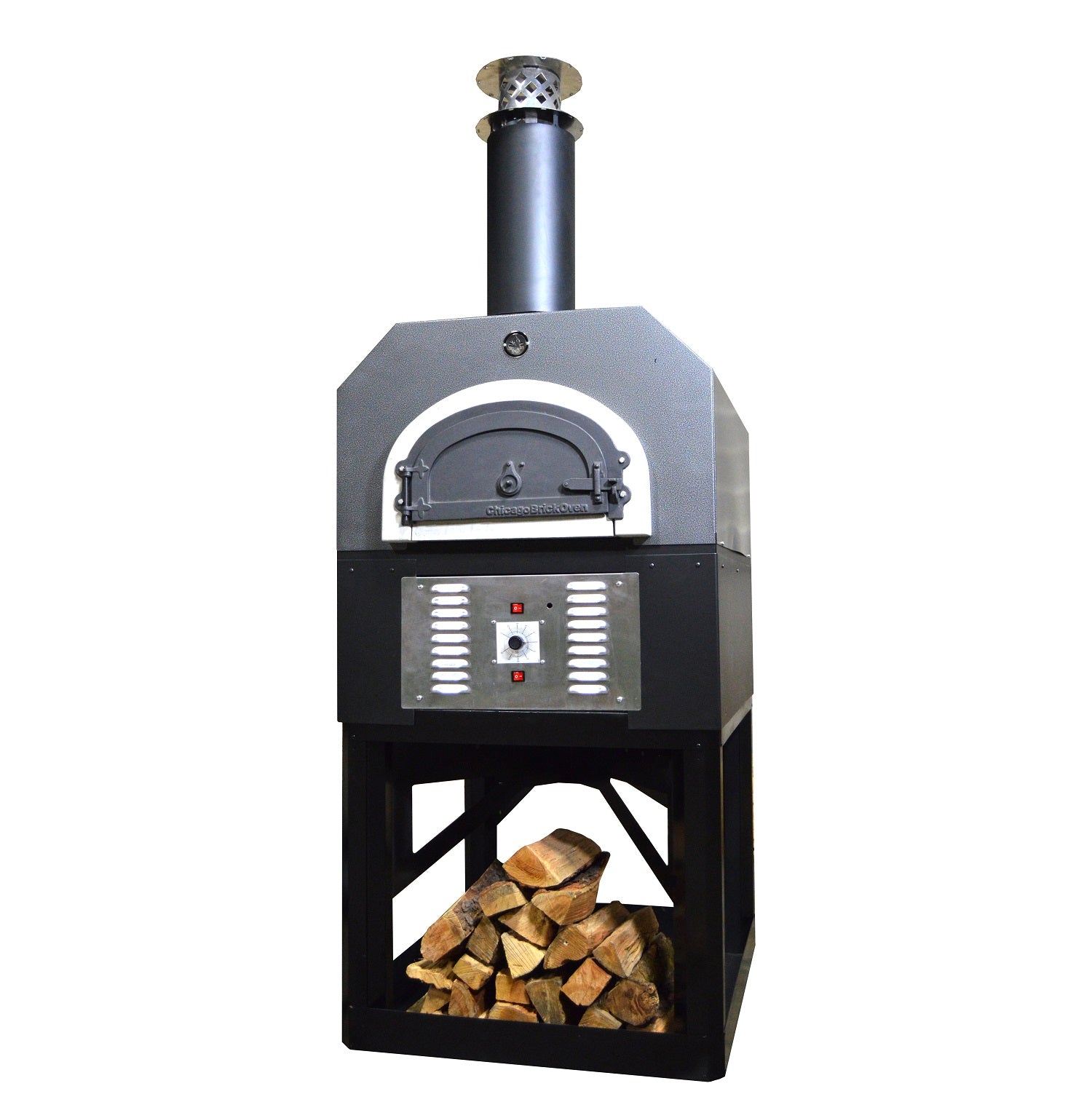 Chicago Brick CBO-750 Hybrid Commercia/Residentiall Stand: (Pre-Assembled) Custom-Built Heavy-Duty Stand with Metal Insulating Hood and Gas Package for Commercial/Residential Applications