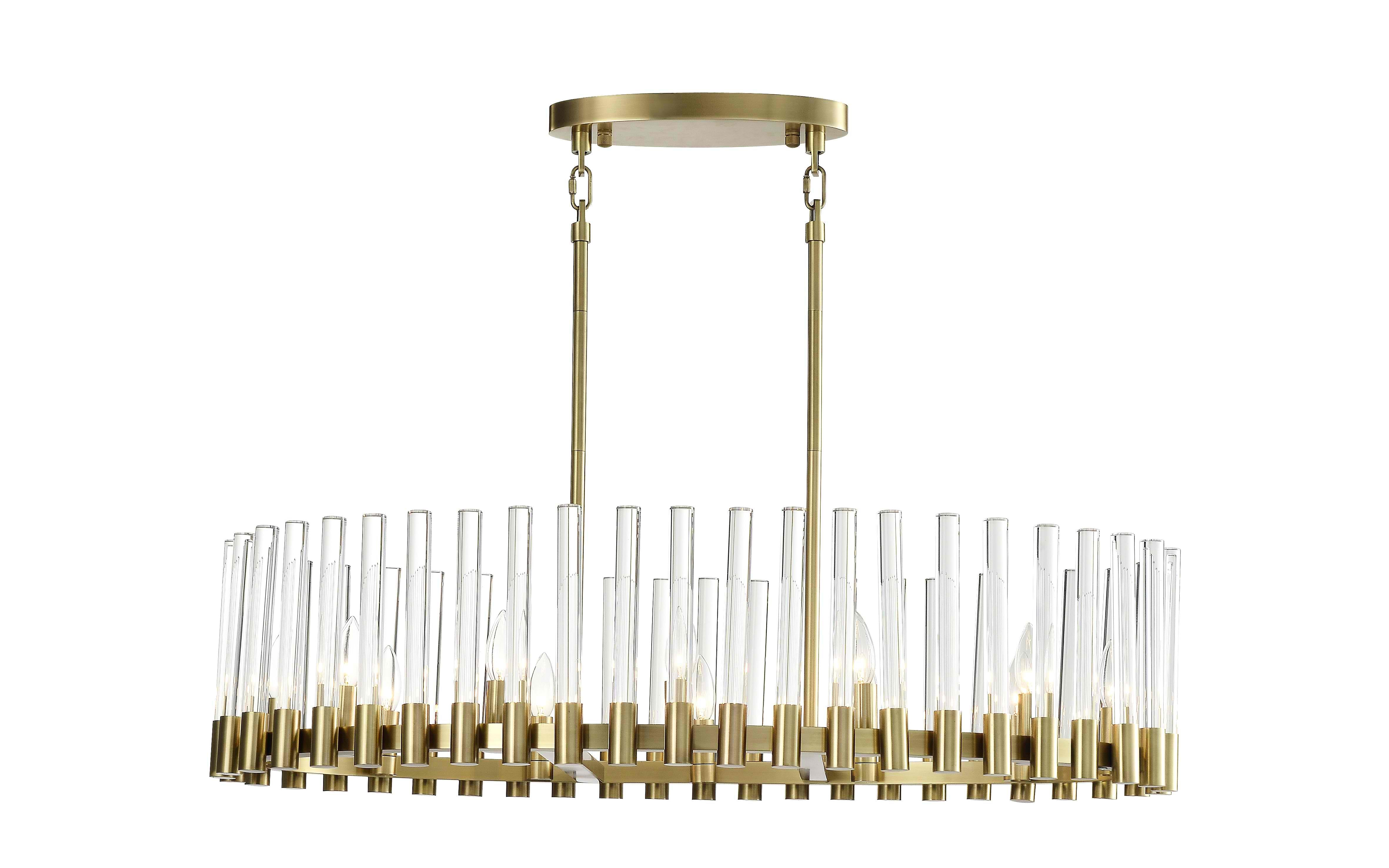 ZEEV Lighting Julian Collection Chandelier, Chandelier, Brass, Indoor