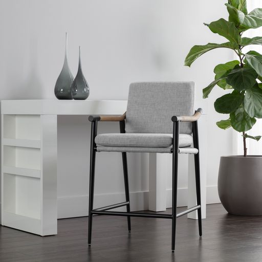 Sunpan Meadow Counter Stool - Vault Fog