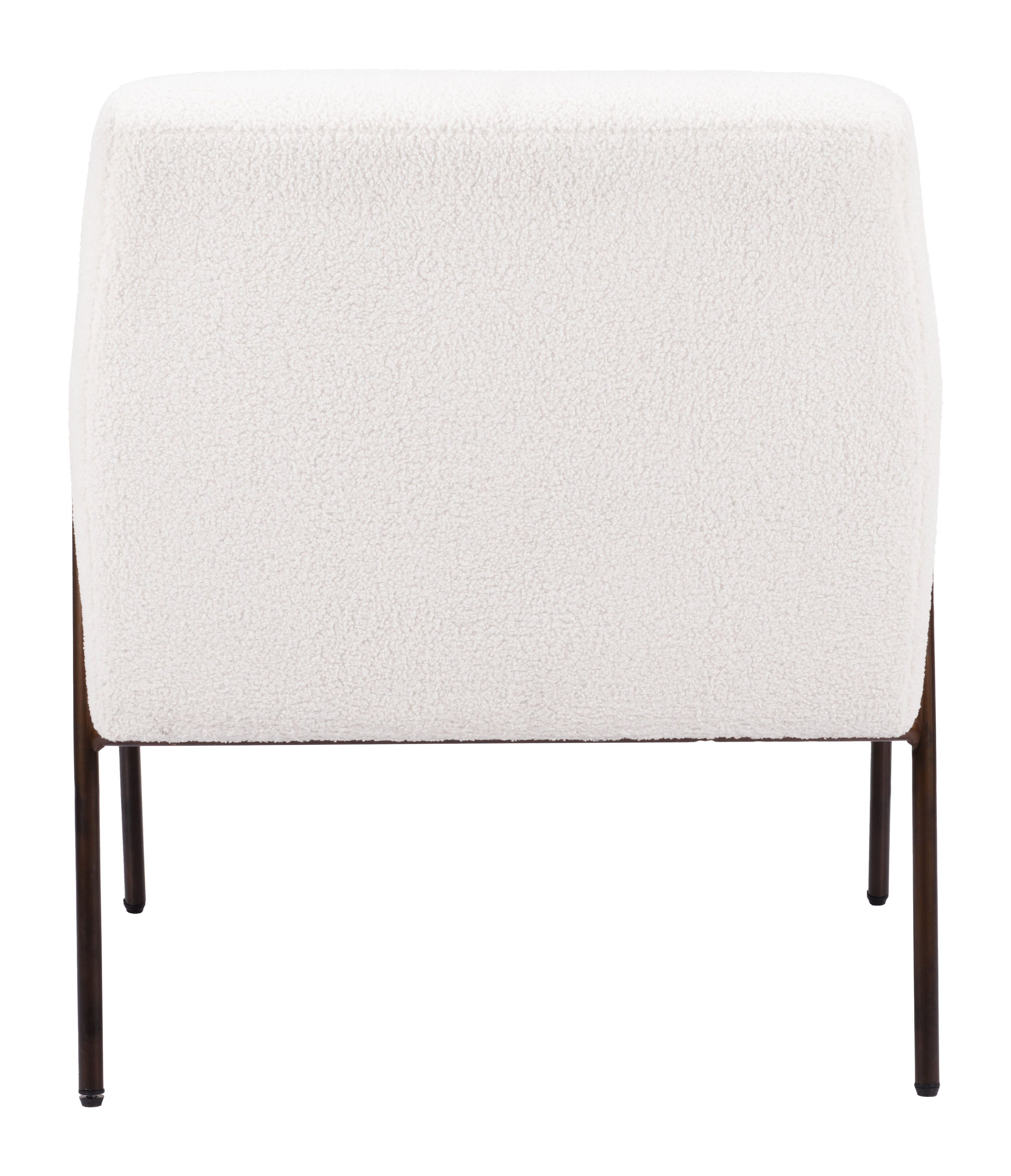 Zuo Modern Charleston Accent Chair in Cream/Gray