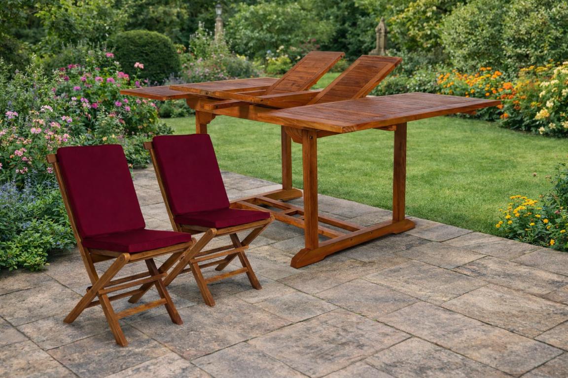 All Things Cedar 9-Piece Butterfly Folding Chair Set