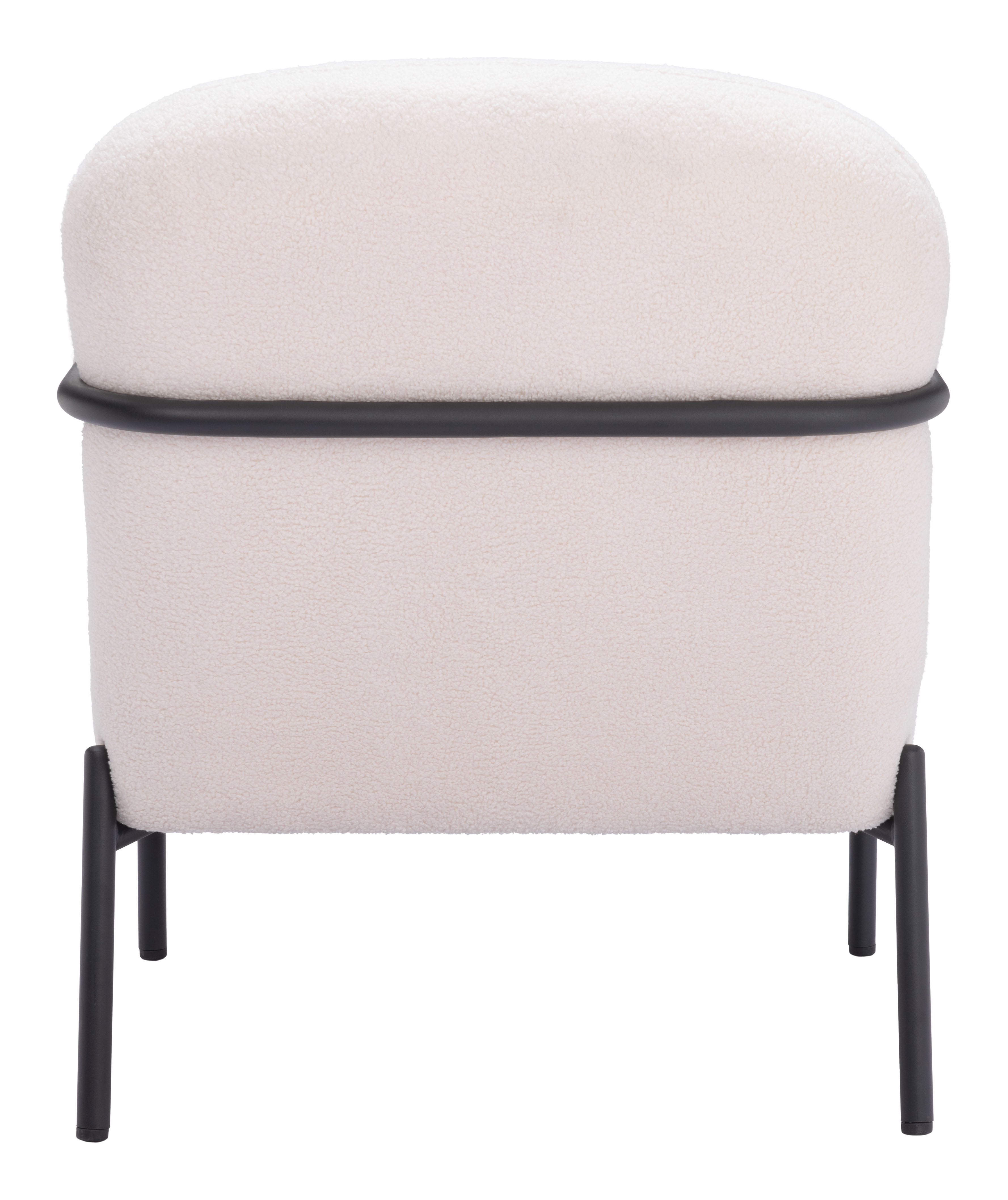 Zuo Modern Chicago Accent Chair Ivory