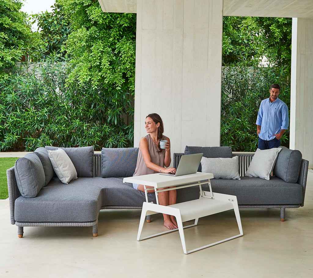 Cane-Line Chill-Out Coffee Table -Single with Dual Heights