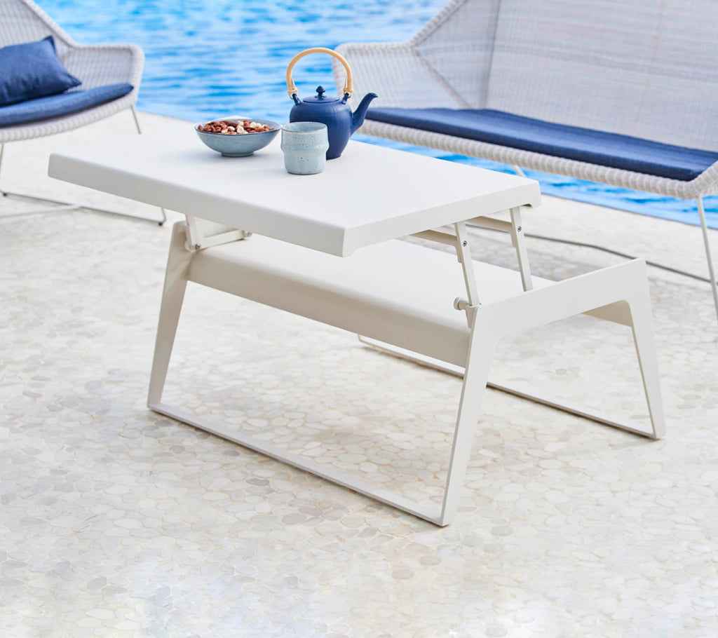 Cane-Line Chill-Out Coffee Table -Single with Dual Heights