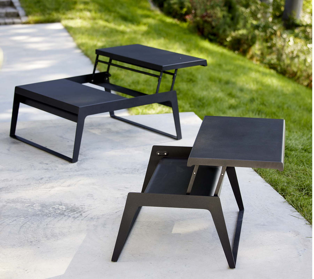 Cane-Line Chill-Out Coffee Table -Single with Dual Heights
