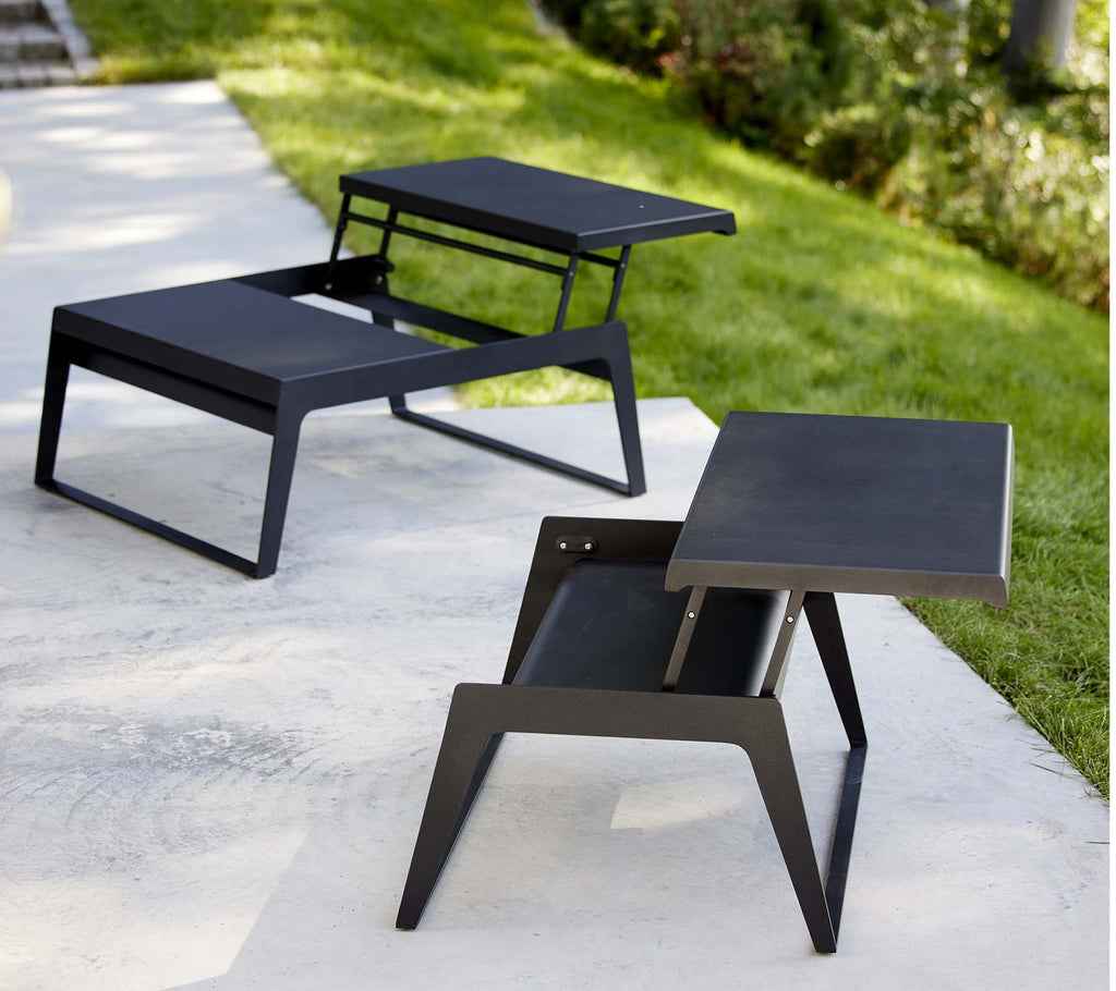 Cane-Line Chill-Out Coffee Table -Single with Dual Heights