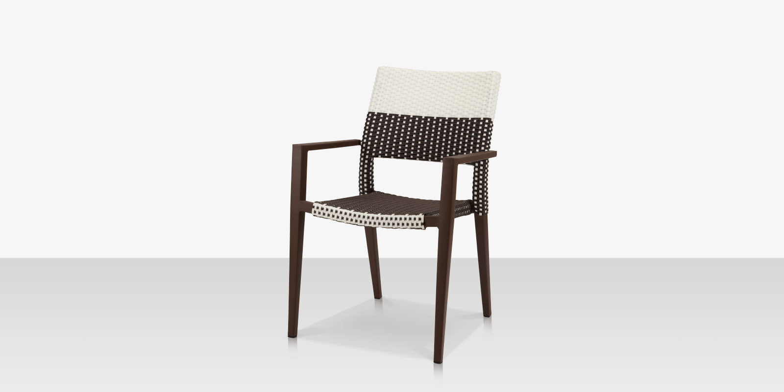 DecoScapes Chloe 23" Wicker Arm Dining Side Chair