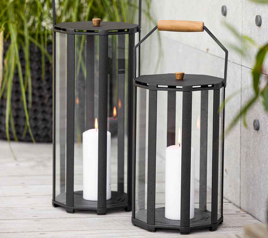 Cane-Line Lightlux Lantern with Teak Handle Large