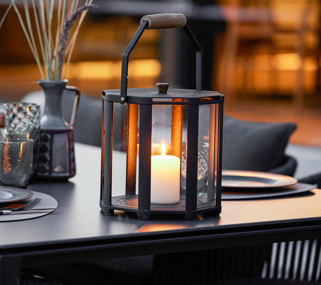 Cane-Line Lightlux Lantern with Teak Handle Mini