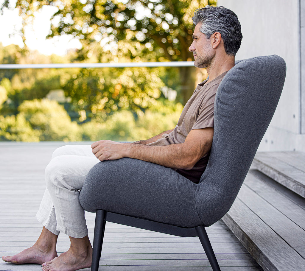 Cane-Line Serene Lounge Chair Incl. Cane-Line AirTouch Cushions
