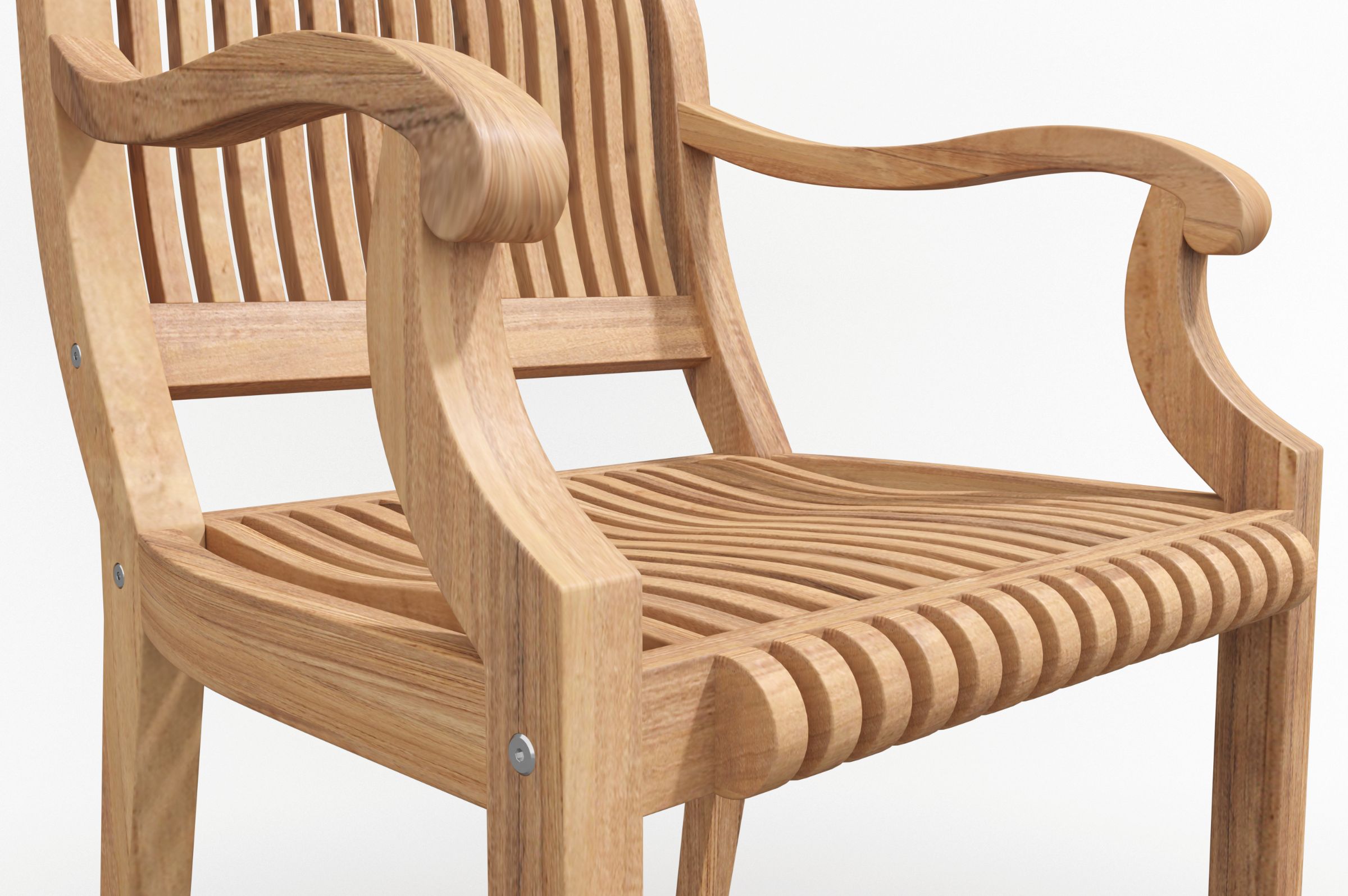 Curated MaisonFurniture Clement Teak Outdoor Armchair