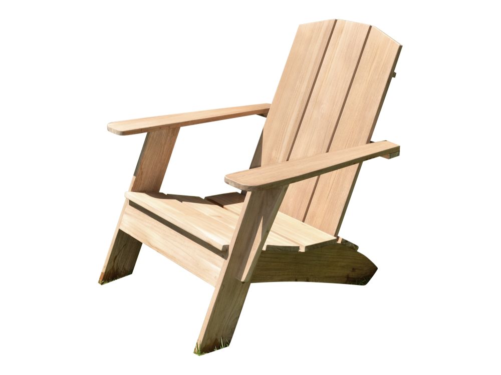 Curated MaisonFurniture Aurele Teak Outdoor Adirondack Lounge Chair