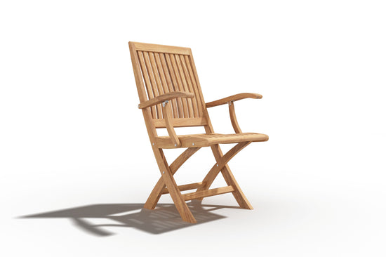 Curated MaisonFurniture Florence Teak Folding Outdoor Armchair