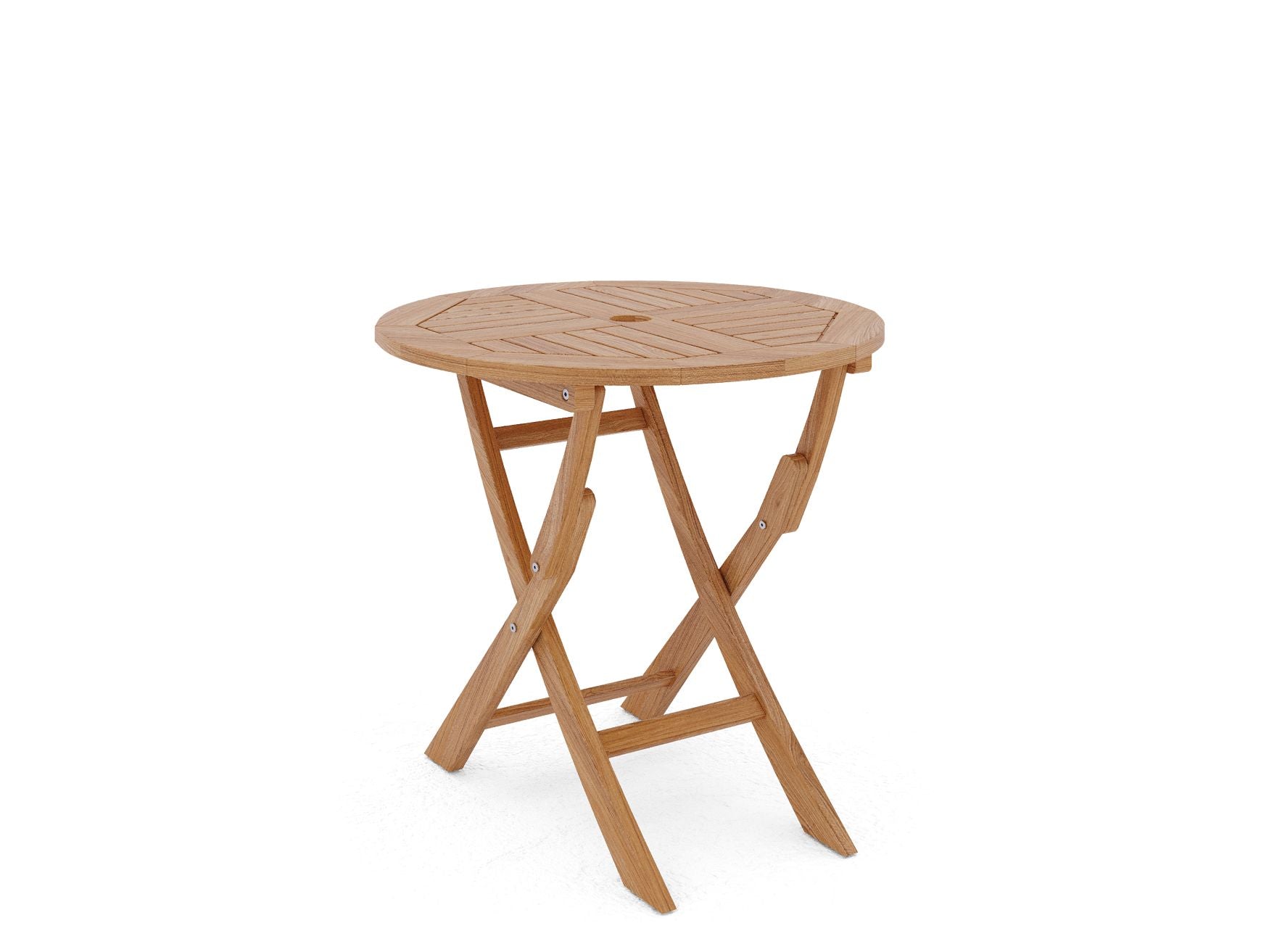 Curated Maison Furniture Abel 47.25 inch Dia Round Teak Outdoor Dining Table