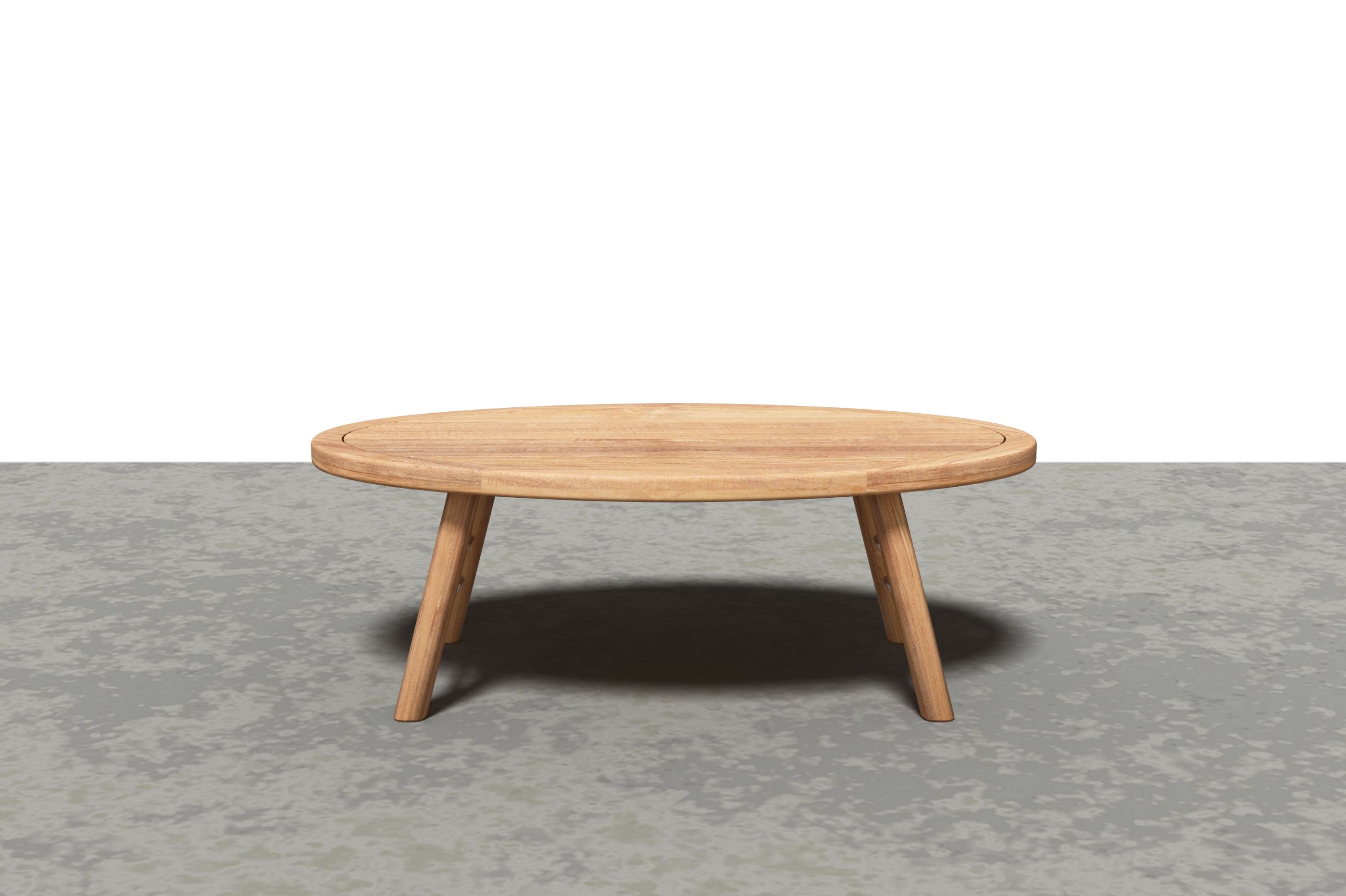 Curated MaisonFurniture Daniele Outdoor Teak Oval Coffee Table