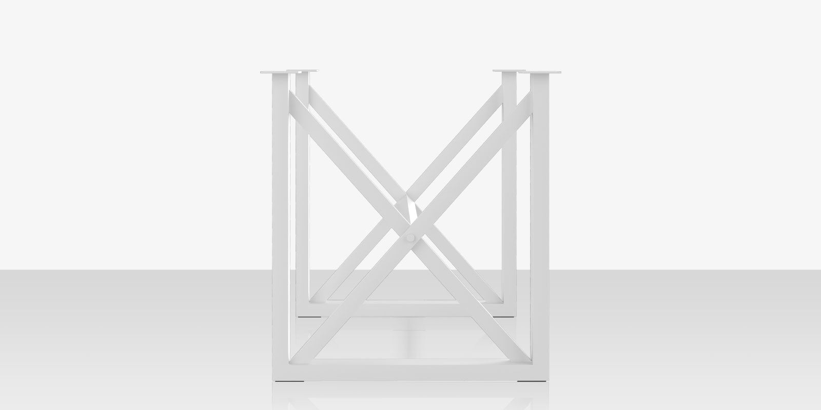 DecoScapes Contemporary Square X Style Bar Table Base