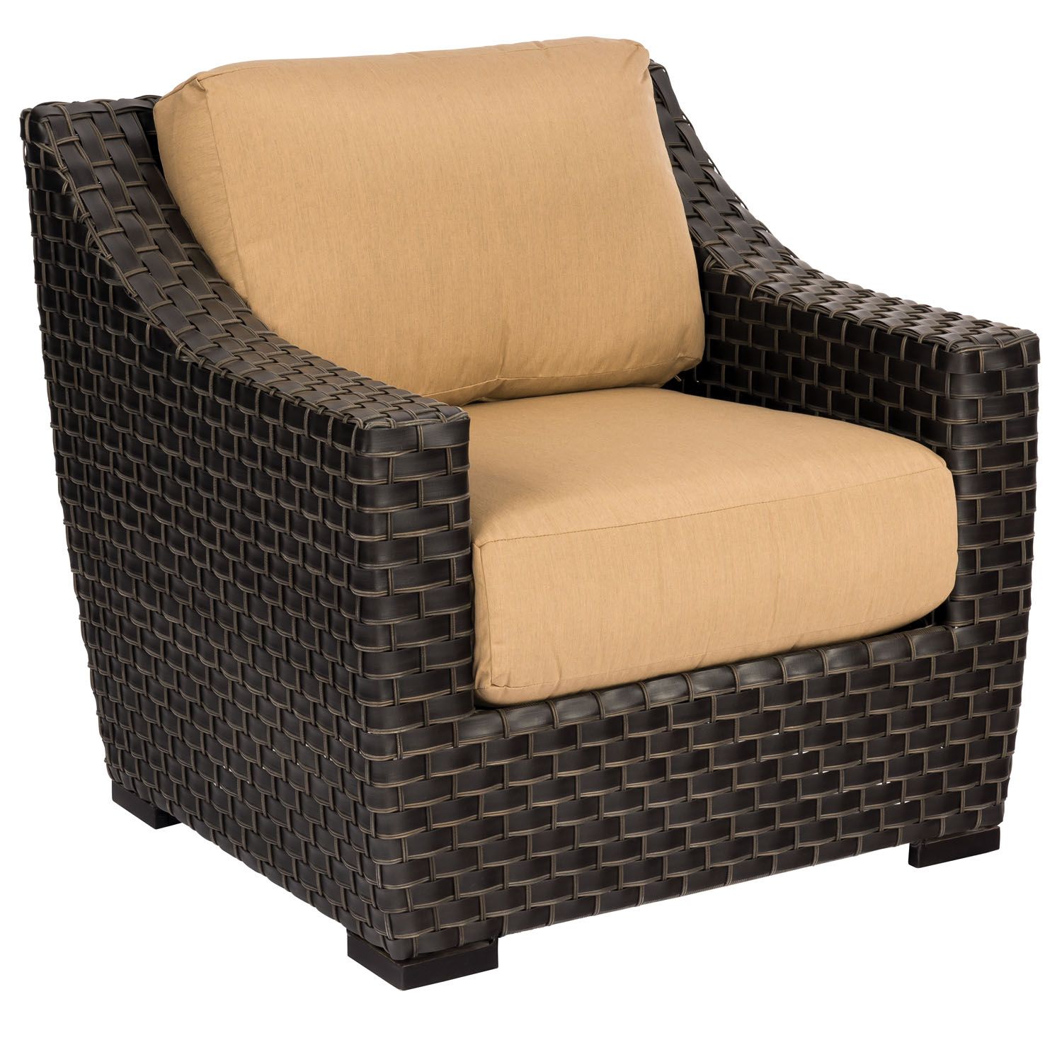 Woodard Cooper Lounge Chair, Beach Bum Creamsicle (Grade A), Grade A Fabric, Garden Chairs, Lounge Chairs, Wicker, Cooper, Wicker, Square, 4 Legs, Outdoor
