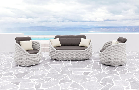 Zuo Modern Coral Reef Accent Chair in Gray