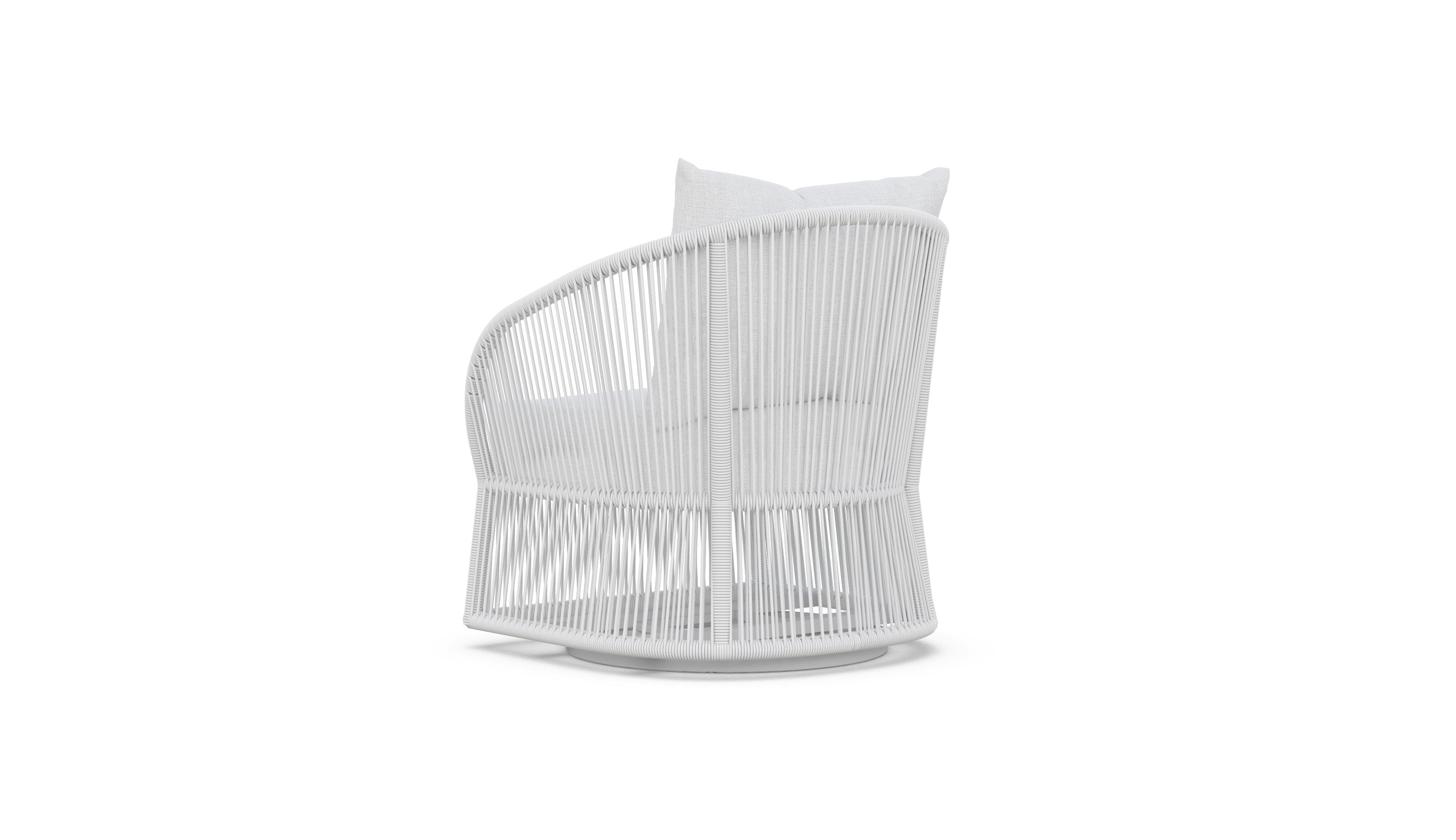 Azzurro Living Cape Town Swivel Club Chair + Polar Cushion