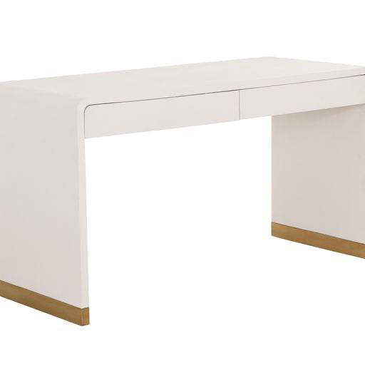 Sunpan Ilona Desk - Oyster Shagreen