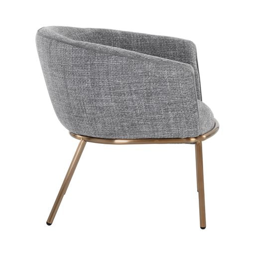 Sunpan Nadine Lounge Chair Chacha Grey / Chacha Navy