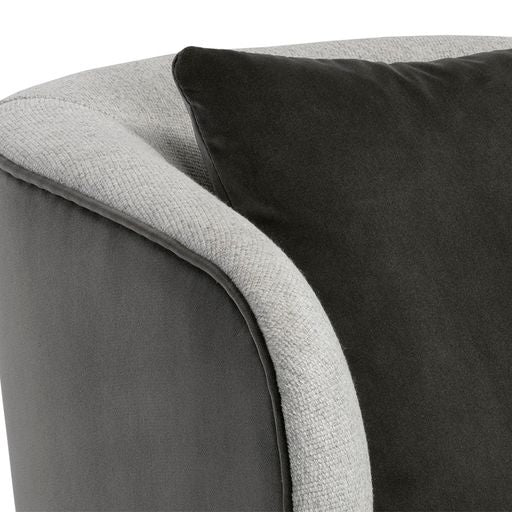 Sunpan Garry Lounge Chair - San Remo Winter Cloud / Diamond Mummy