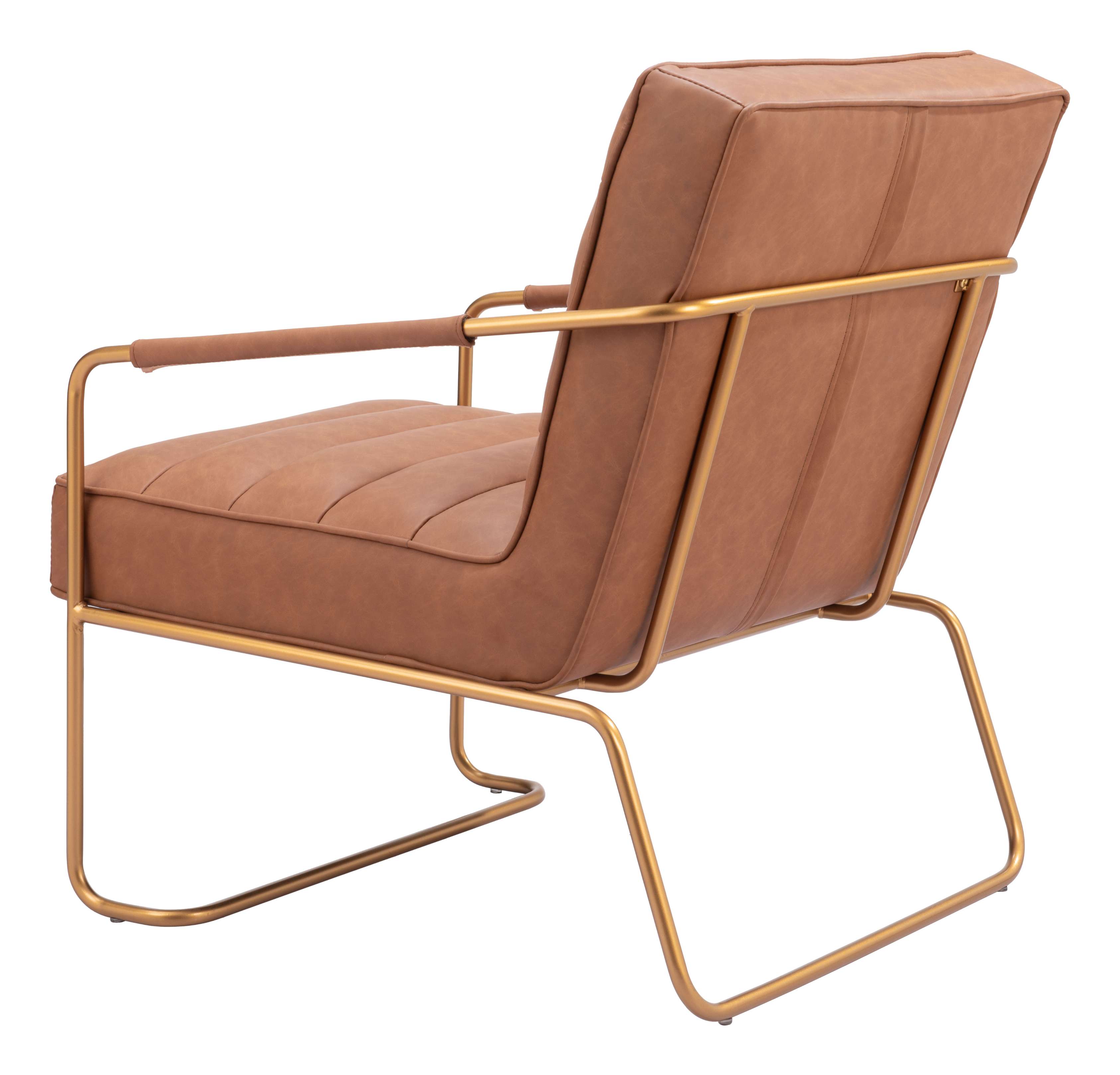 Zuo Modern Dallas Accent Chair Vintage in Black/Brown