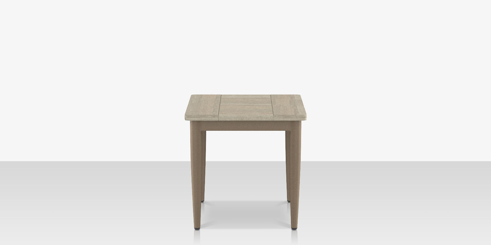 DecoScapes Danish Aluminum 20'' Wide Square Small Coffee Table