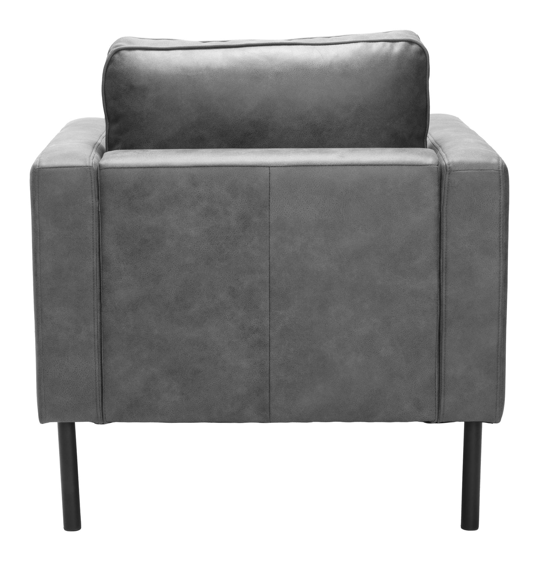 Zuo Modern Decade Armchair in Brown/Vintage Gray