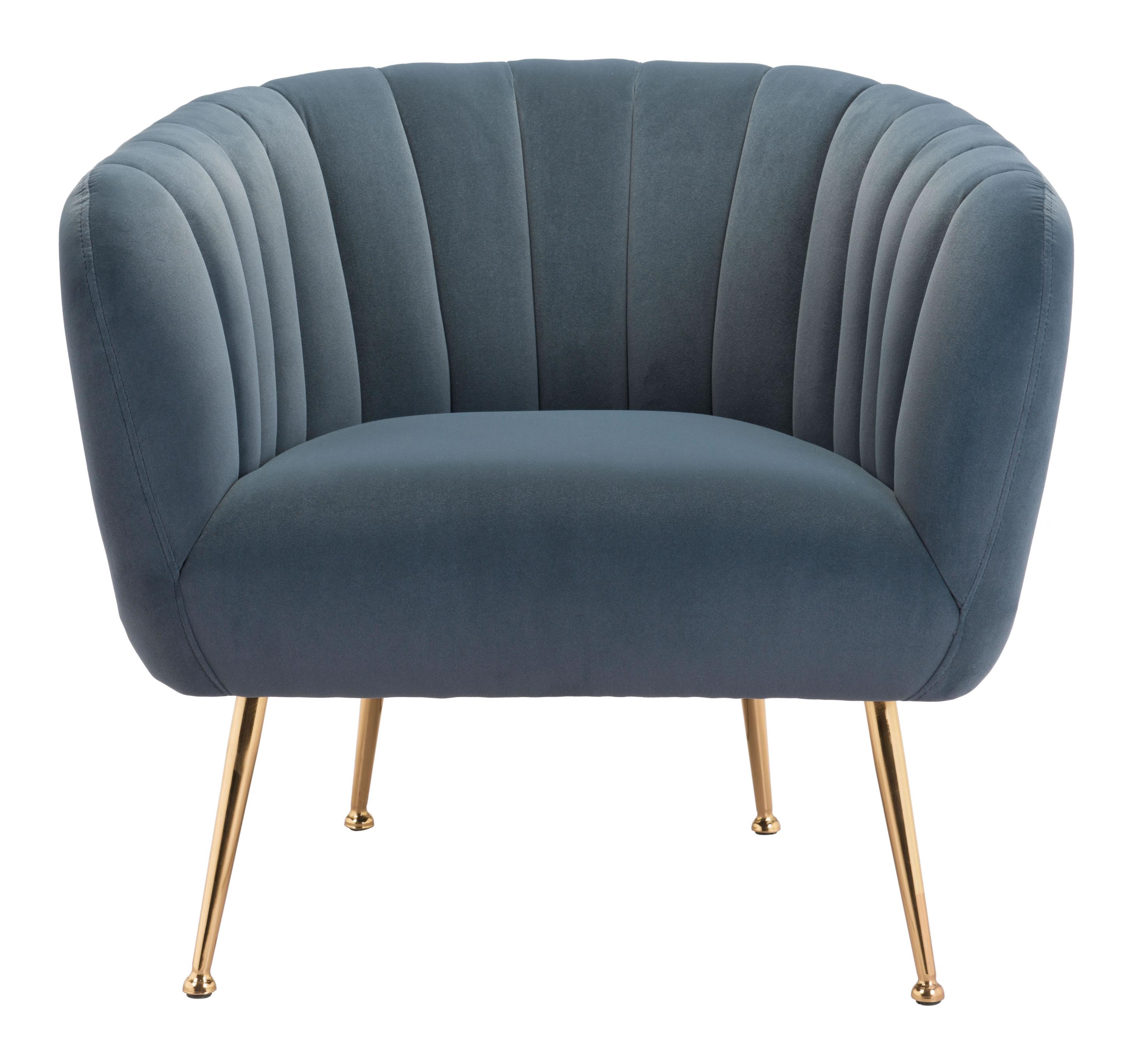 Zuo Modern Deco Accent Chair in Beige/Gray