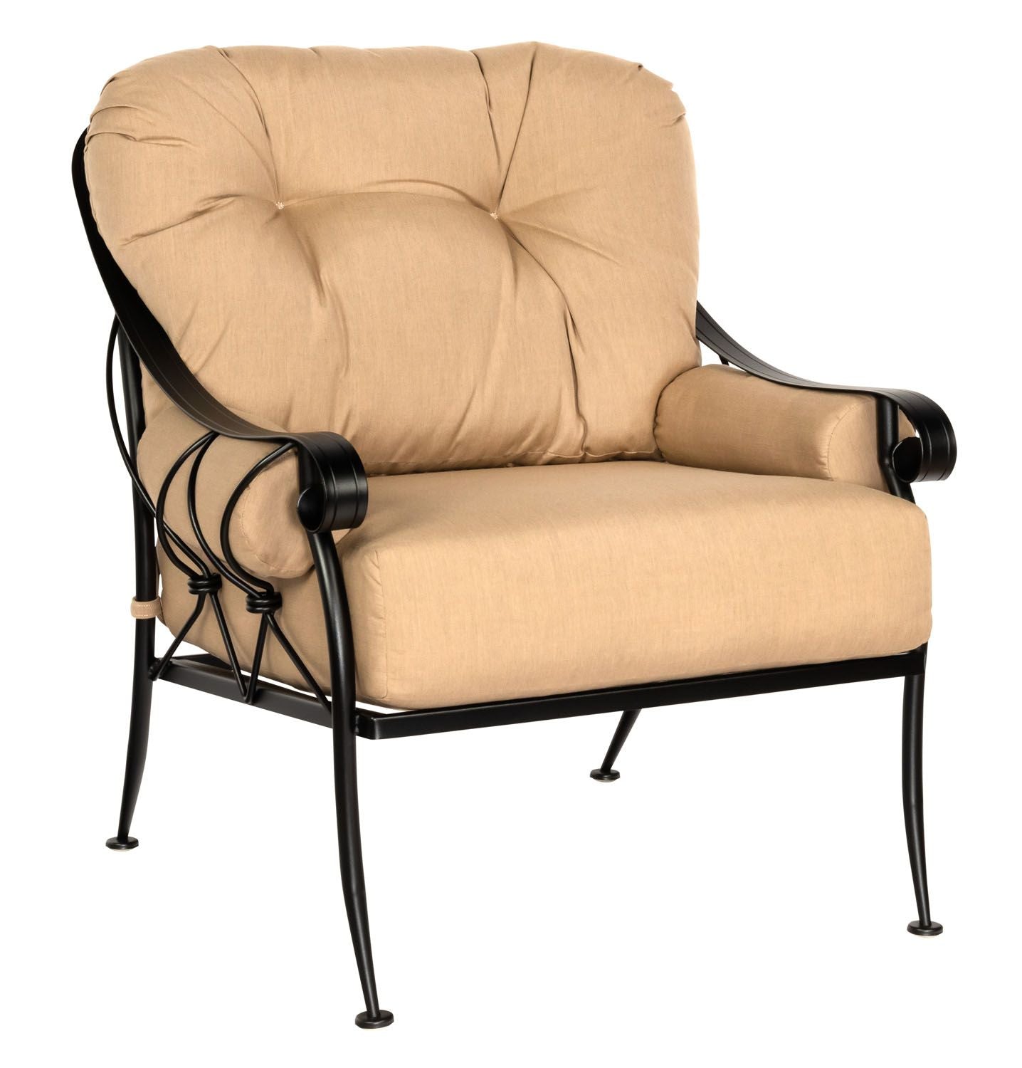Woodard Derby Lounge Chair, Aged Teak, Beach Bum Creamsicle (Grade A), Grade A Fabric, Garden Chairs, Lounge Chairs, Derby, Aluminum, Fabric, Lounge Chairs, Curved, Outdoor