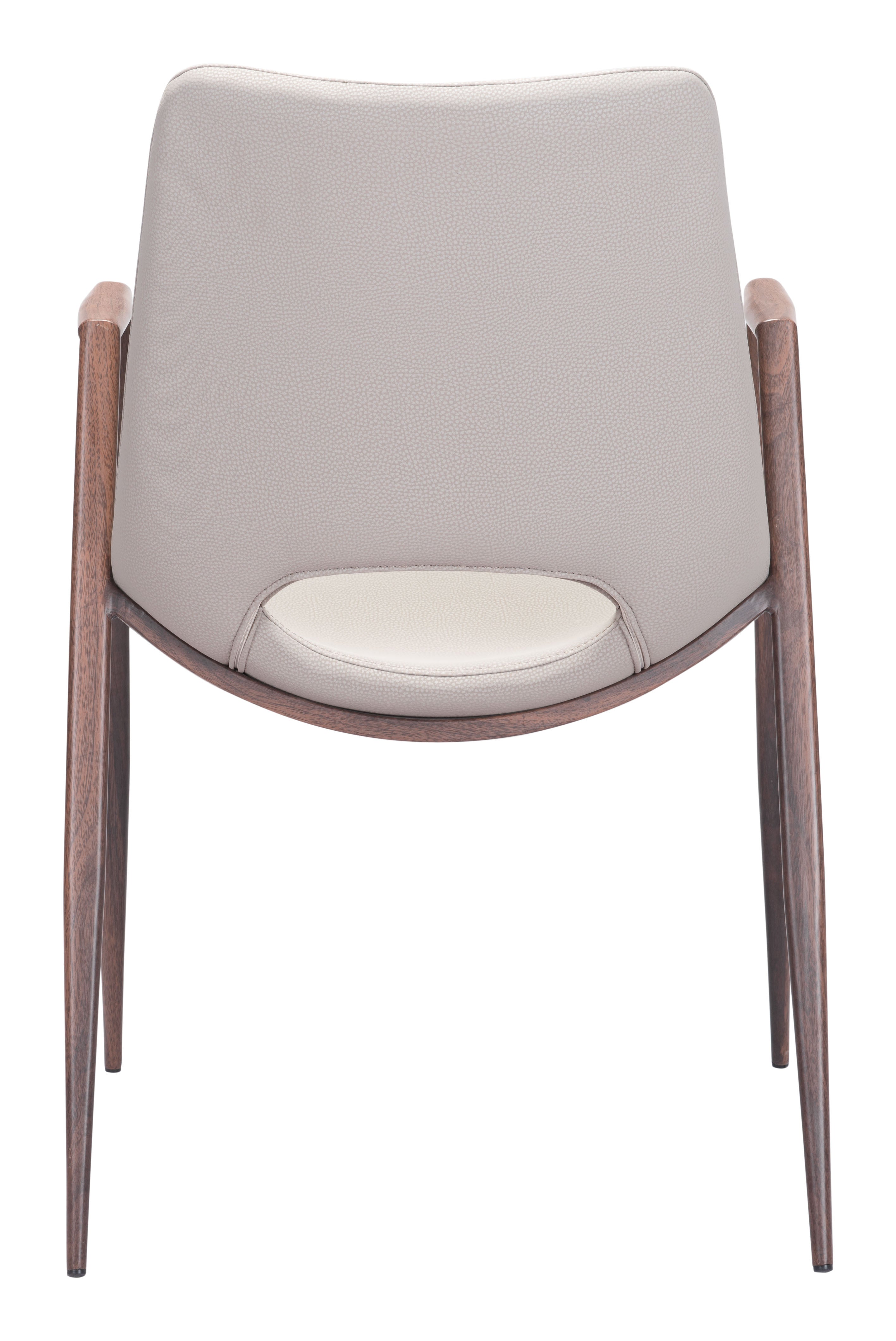 Zuo Modern Desi Dining Chair in Black & Walnut/Azure Gray & Walnut/Beige & Walnut