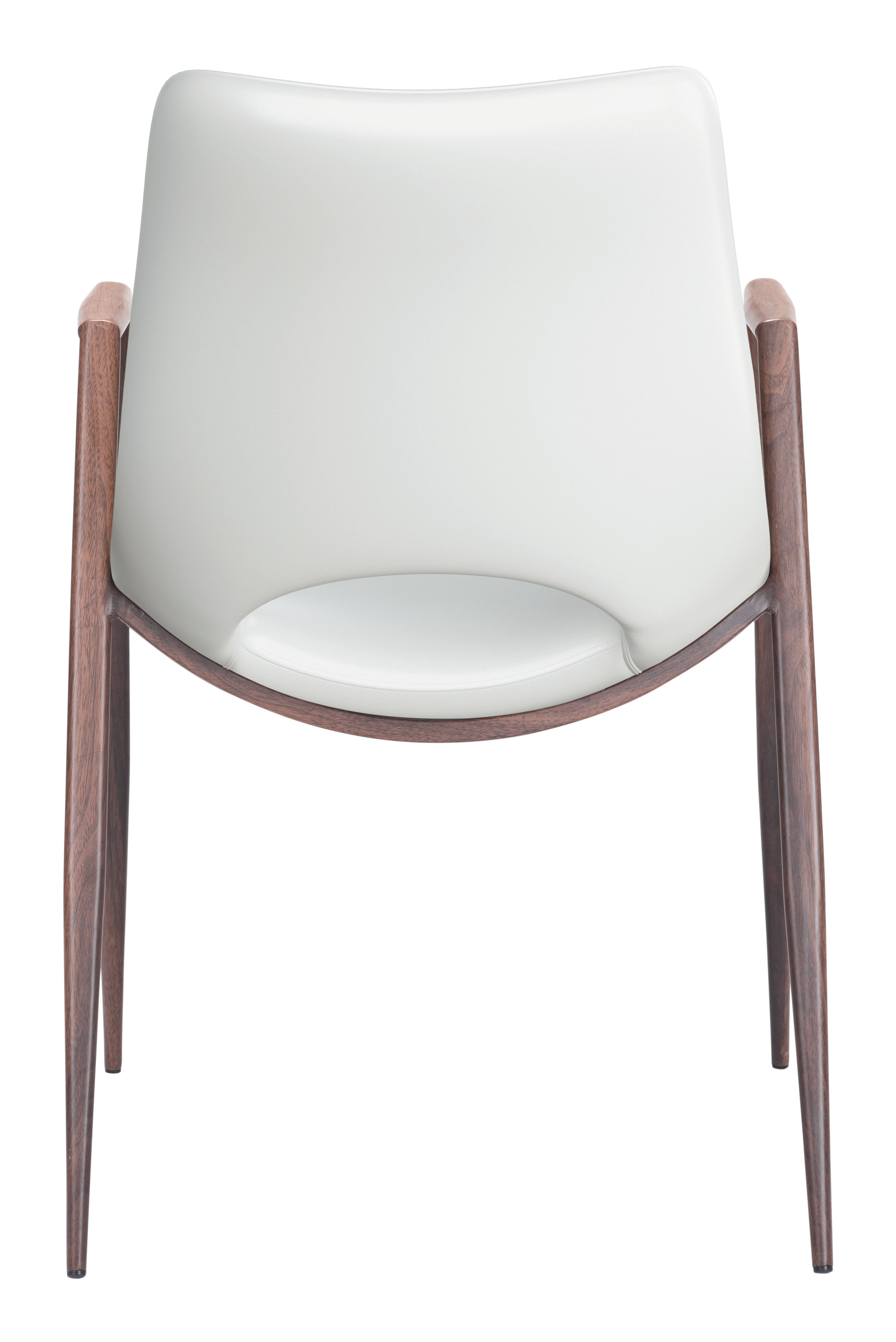 Zuo Modern Desi Dining Chair in Black & Walnut/Azure Gray & Walnut/Beige & Walnut