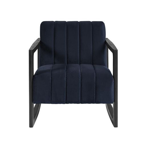 Sunpan Joaquin Lounge Chair Bravo Metal / Metropolis Blue