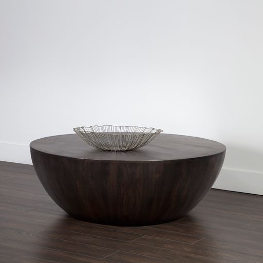 Sunpan Kinsley Coffee Table Small Dark Brown / Grey / Natural