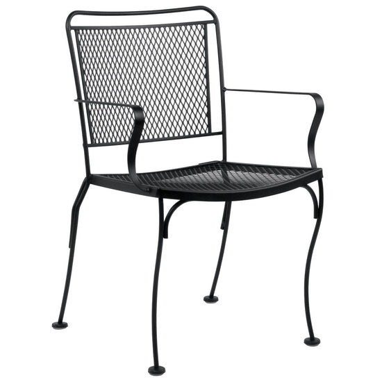 Woodard Constantine Dining Arm Chair With Optional Cushion - Stackable