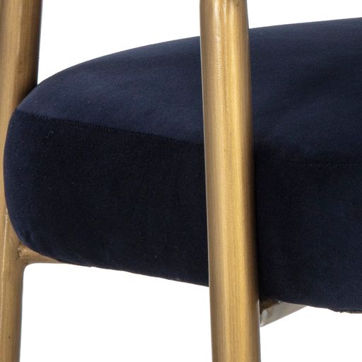 Sunpan Maestro Dining Armchair Abbington Navy / Belfast Heather Grey