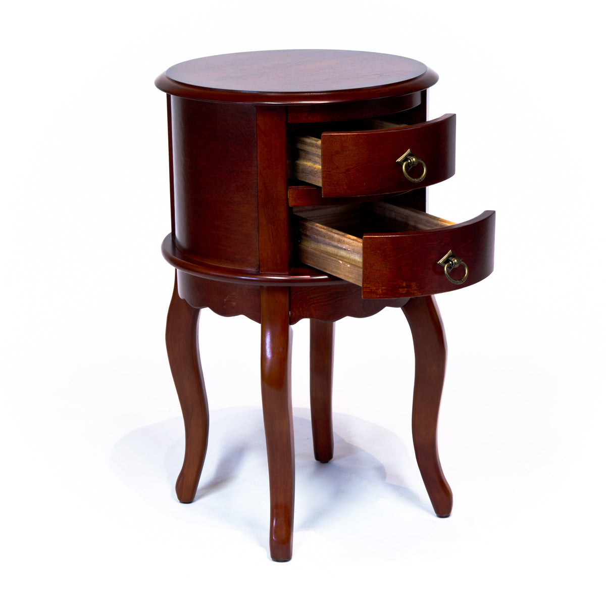 All Things Cedar Twin Drawer Round Hall Table