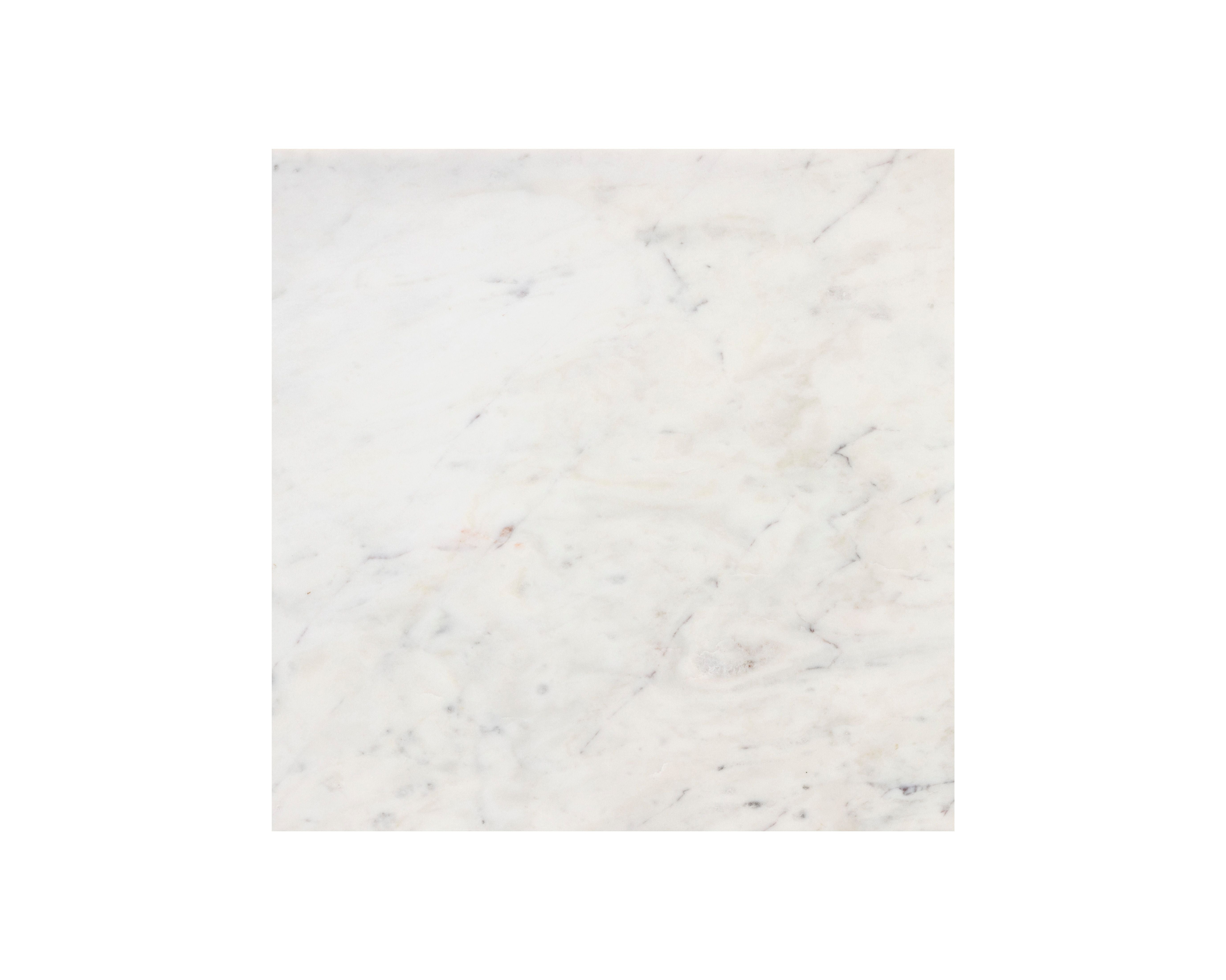 Sunpan Keely Nightstand in White Marble-Dark Walnut