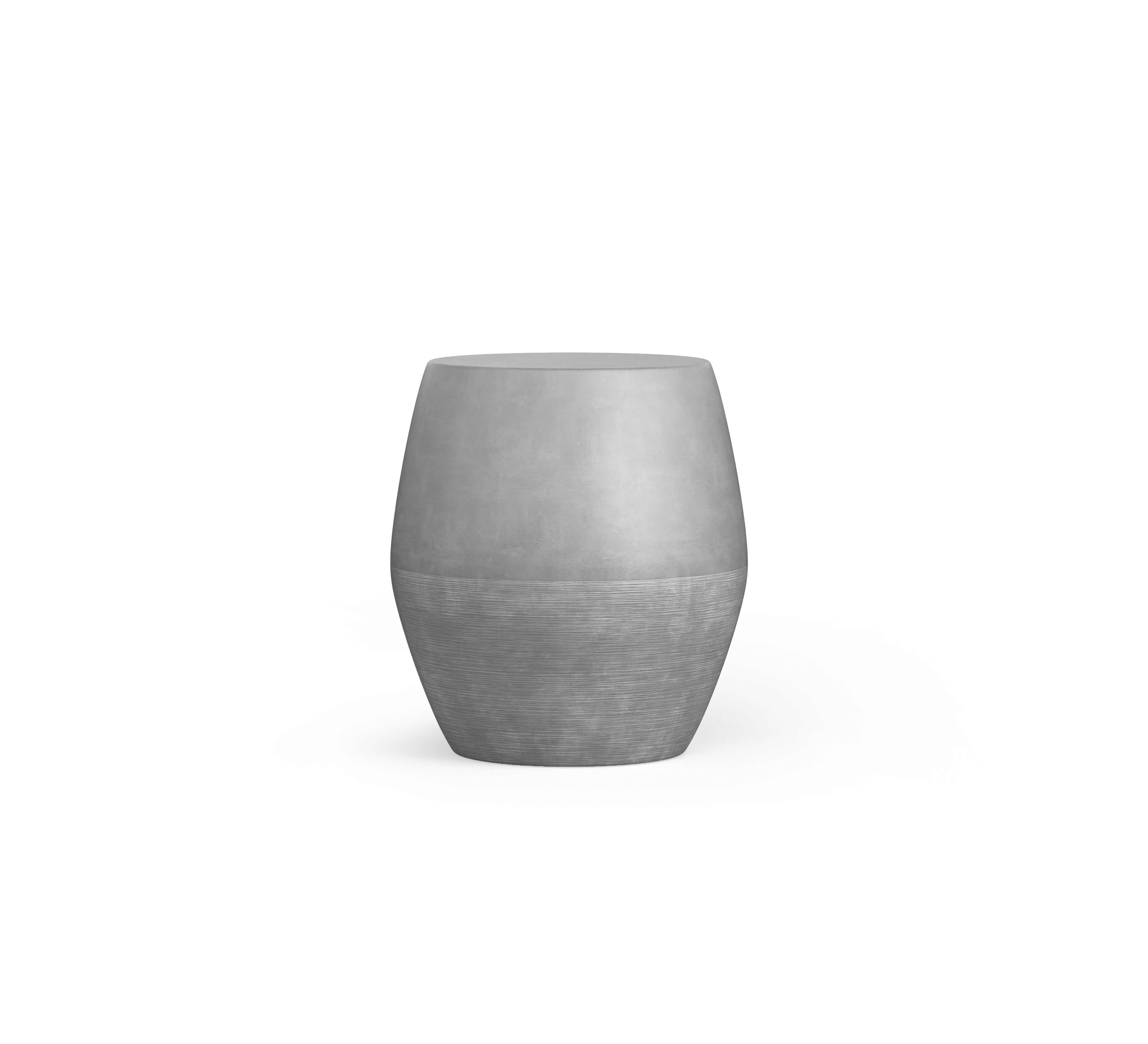 Azzurro Living Durban Side Table With Asteroid Concrete Frame And Asteroid Concrete