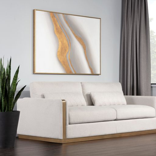 Sunpan Lean Sofa - Belfast Oatmeal