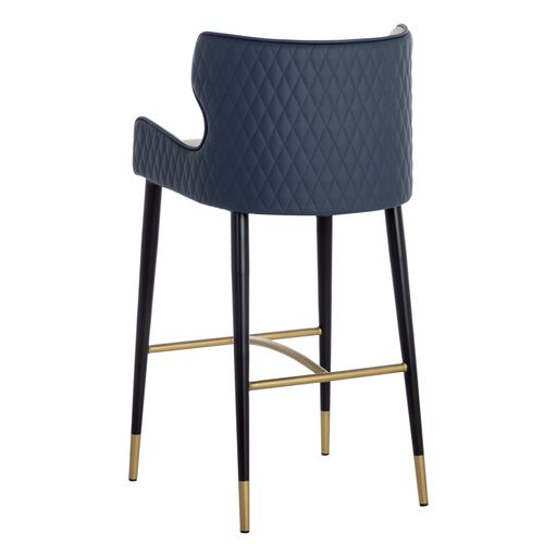 Sunpan Gianni Barstool - Dillon Cream-Dillon Thunder / Dillon Stratus-Dillon Black