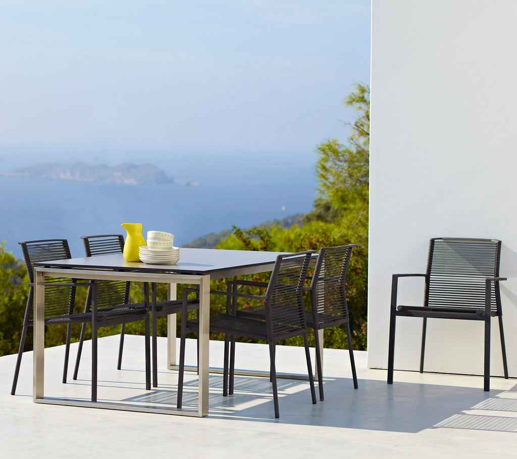 Cane-Line Edge Dining Table with Extensions