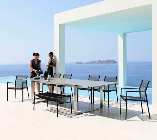 Cane-Line Edge Dining Table with Extensions