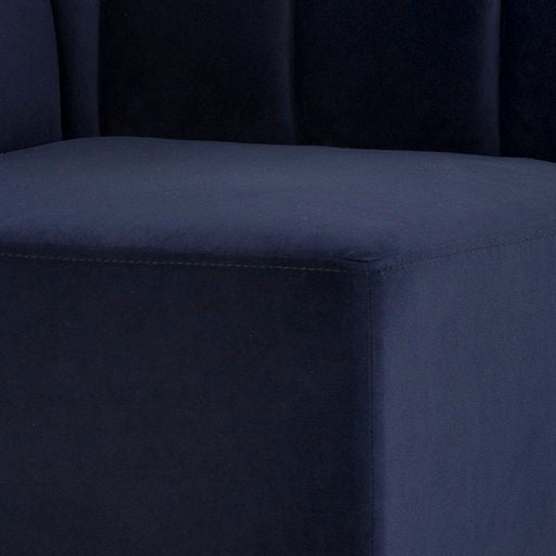 Sunpan Kosovo Modular Banquette - Single Seat in Abbington Navy / Polo Club Stone
