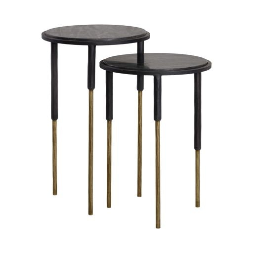Sunpan Kyrie Nesting Side Table - Set of Two