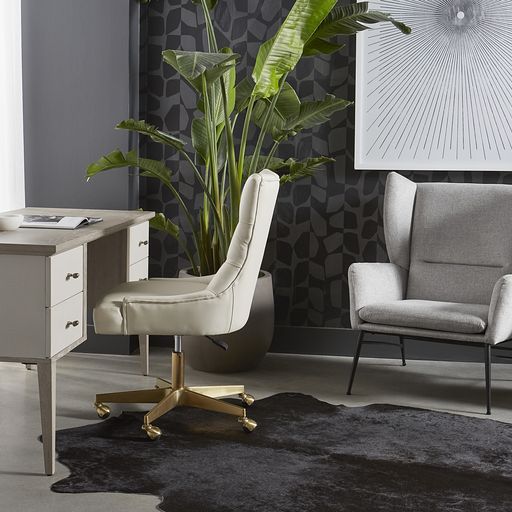 Sunpan Kasen Lounge Chair Belfast Heather Grey / Belfast Navy