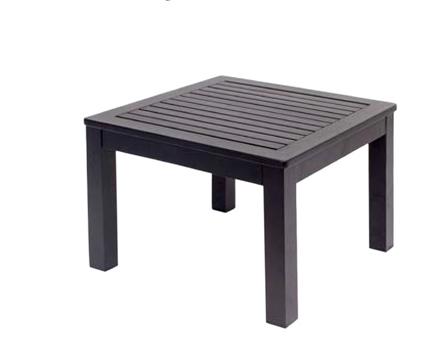 BFM Seating Belmar End Table - Black/Soft Gray
