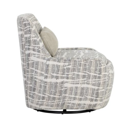 Sunpan Taira Swivel Lounge Chair - Shade Driftwood / Navarro Stone